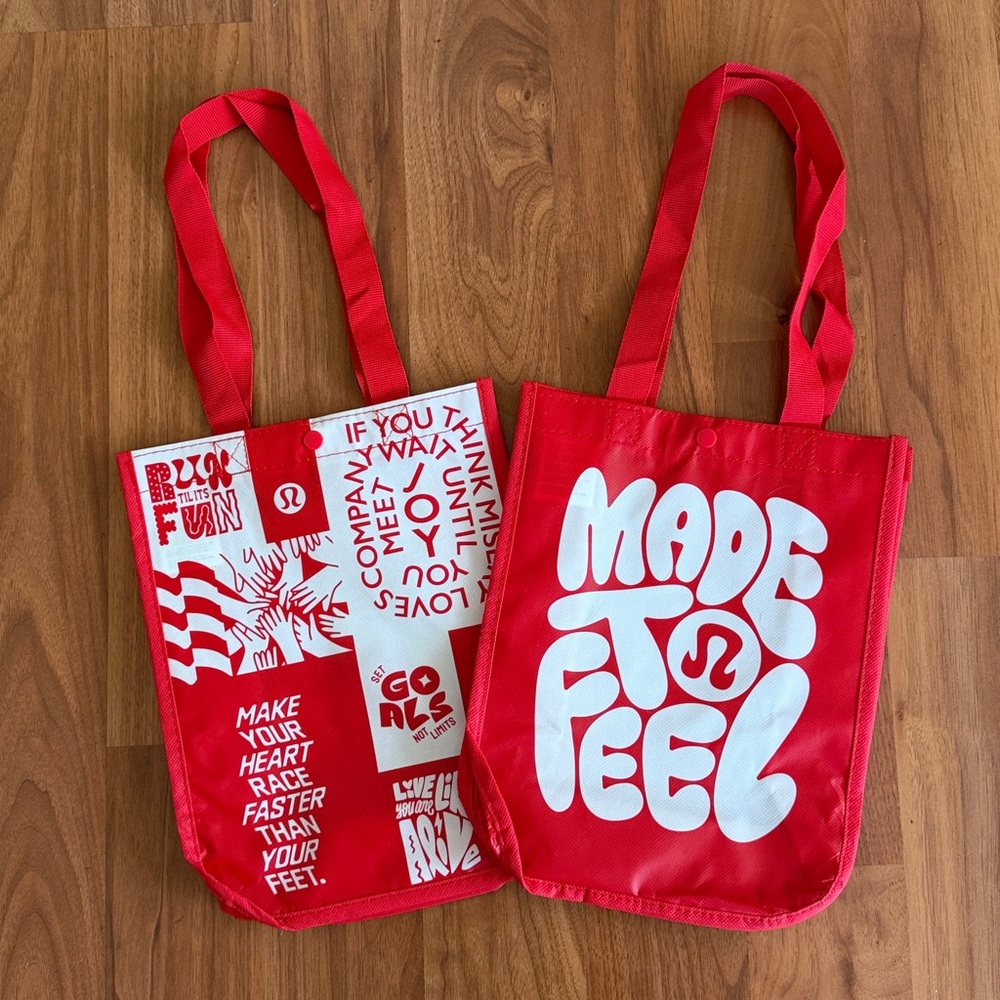 ❤️ Two Brand New Lululemon Small Tote Bags